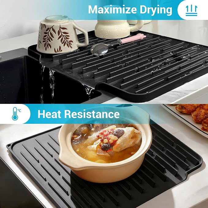 Foldable Silicone Dish Drying Mat - Image 4