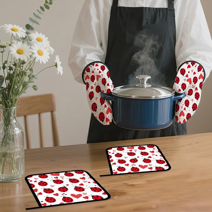 Cute Ladybug Oven Mitts and Pot Holders - Image 7