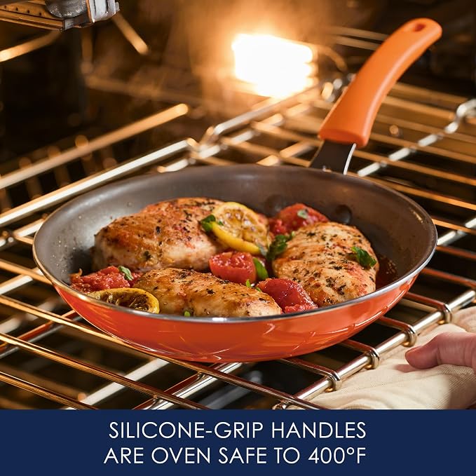 Rachael Ray Cook + Create Nonstick Cookware Frying Pan/Skillet, Fry Pan - Image 5
