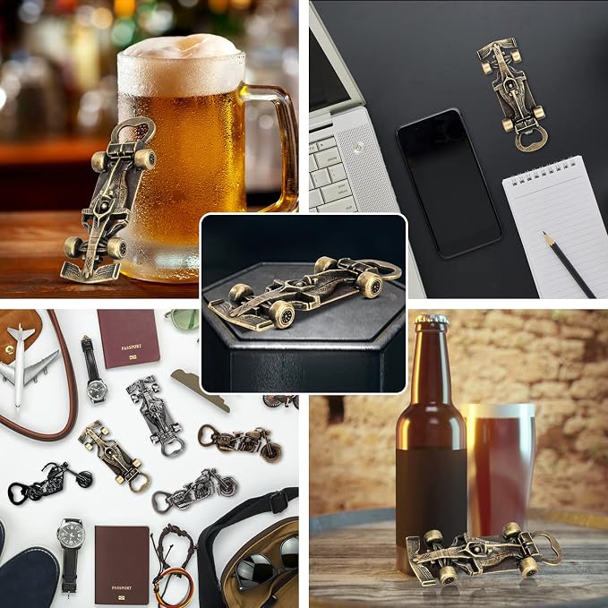 LKKCHER Racing Car Gifts for Men Women, Novelty Race Car Beer Bottle Opener - Image 7