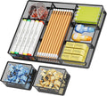 Marbrasse 3 Packs Desk Drawer Organizers, Metal Mesh Dividers Desk Drawer by Marbrasse