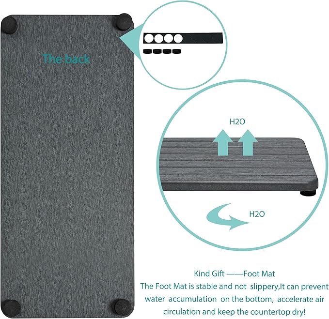 NiuYichee 2 PCS Water Absorbent diatomite Coasters, Stone Drying mat - Image 6