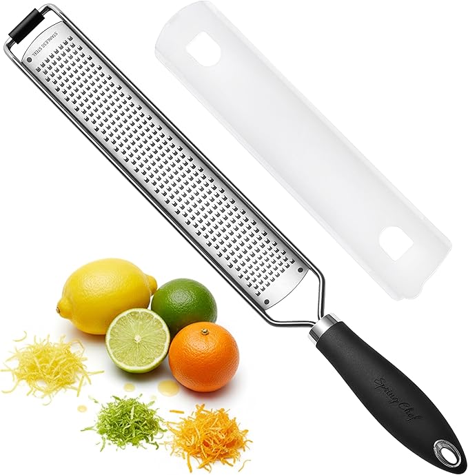 Spring Chef Stainless Steel Lemon Zester Grater by SpringChef