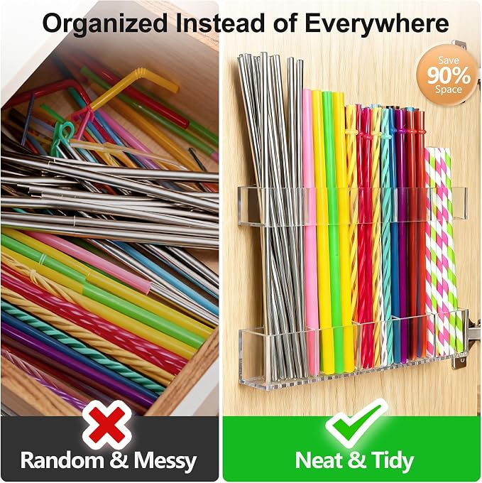 9.5” Large Acrylic Straw Holder - Image 6