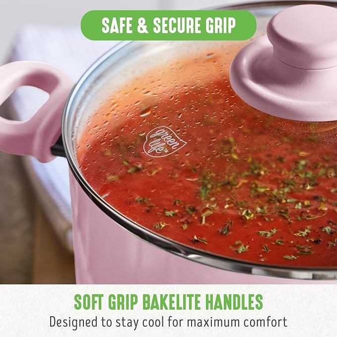 GreenLife 6QT Ceramic Nonstick Stockpot - Image 5