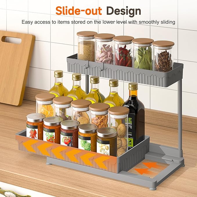 Sevenblue 3 Pack Multi-Purpose Under Sink Organizers and Storage, 2026 L-Shaped - Image 3