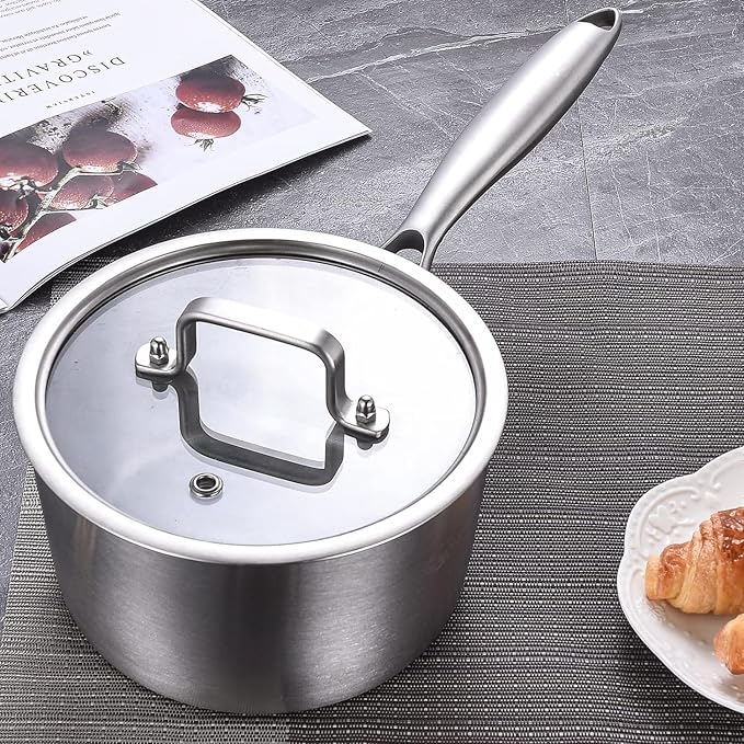 LOLYKITCH Tri-Ply Stainless Steel Saucepan Set - Image 6