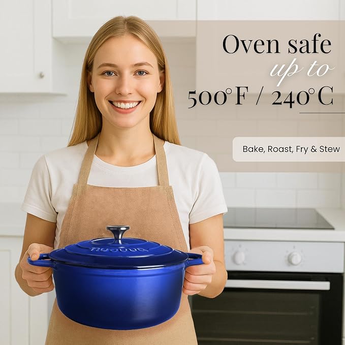 Nuovva Enamelled Cast Iron Dutch Oven Pot - Image 6