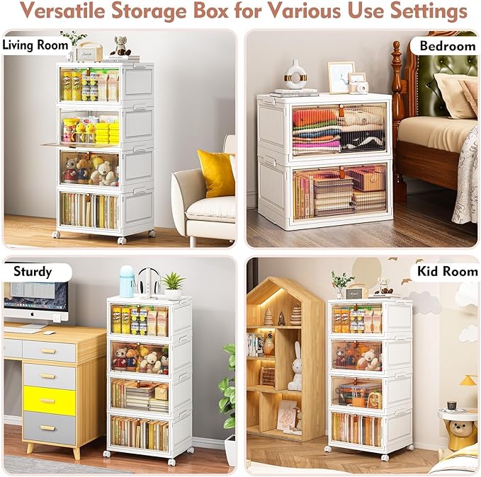 CTSNSLH 4 Tier Plastic Storage Bins - Image 4
