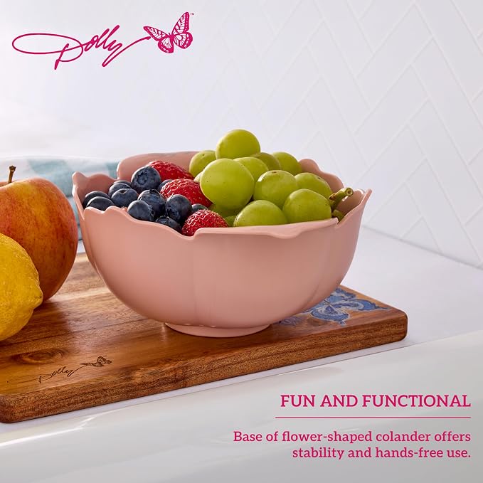 Dolly Parton Mini Colander – Flower-Shaped Berry Strainer - Image 3