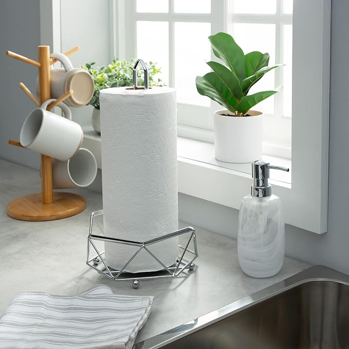 Kitchen Details Geode Paper Towel Holder | Countertop | Free Standing | Holds 1 - Image 2