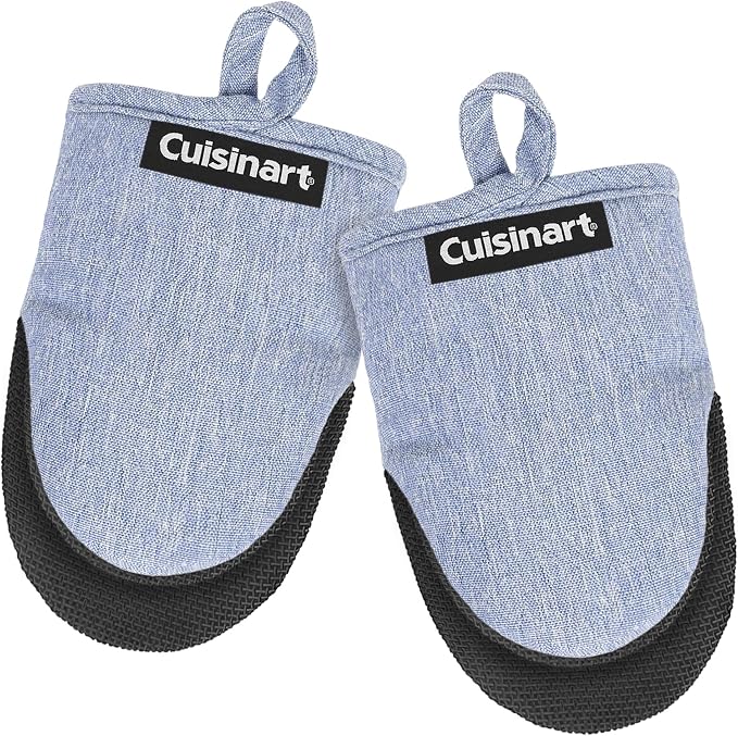 Cuisinart Mini Oven Mitts – 5.5” x 7” Heat-Resistant Kitchen Mitts by BestBrands