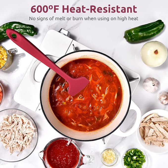 14in Extra Large Silicone Spatula: U-Taste 600ºF Heat Resistant Flexible - Image 3