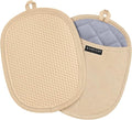 2-Pack Silicone Pot Holders for Kitchen Heat Resistant up to 500°F, Non-Slip by Rorecay