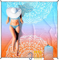 HIHOHO Beach Blanket Waterproof Sandproof Extra Large Beach Mat 79" X by HIHOHO