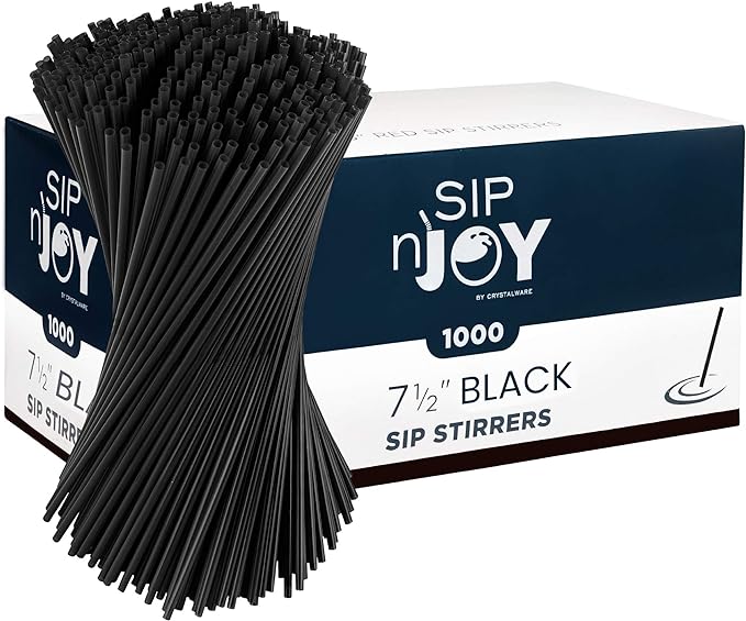 Crystalware, Plastic Stir Straw, Sip Stirrer, by EskayProducts