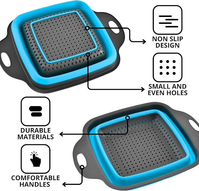 Square Collapsible Colander - Image 3