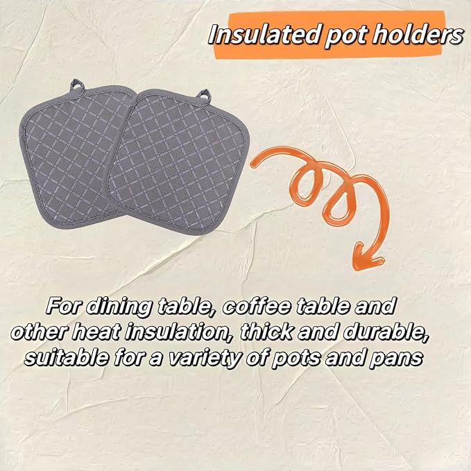 Oven Mitts and Pan Racks 4-Piece Set, Extended Kitchen Oven Mitts and Pan Racks - Image 4