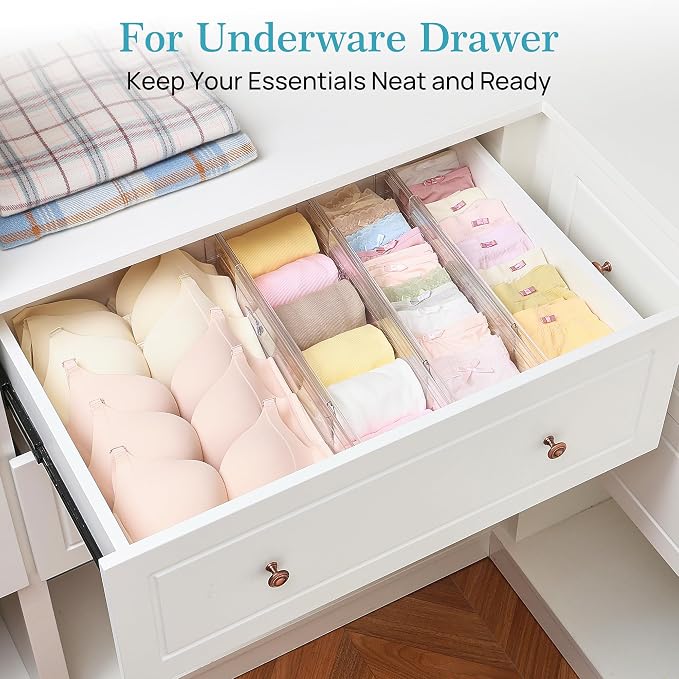 Vtopmart 4 Pack 4" Regular Upgrade Drawer Dividers - Image 5