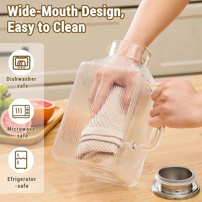 1 Gallon thickened Square Glass Pitcher - Image 7