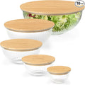 Stackable Space-Saving Set of 5 Nesting Glass Bowls by Dokaworld