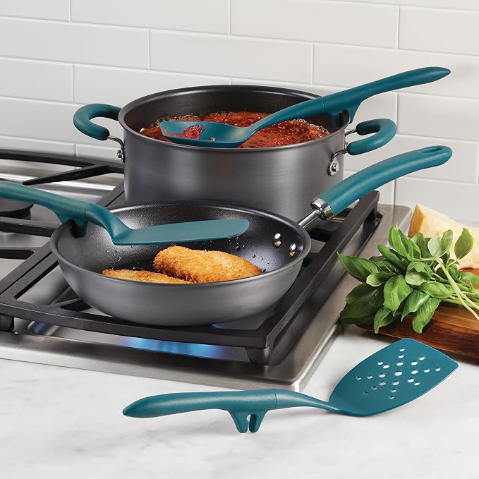 Rachael Ray Gadgets Lazy Tools Nonstick Kitchen/Cooking Utensil Set, 6 Piece - Image 3