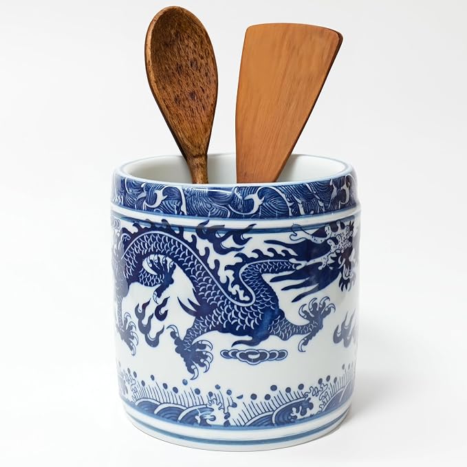 Kitchen Utensil Holder for Kitchen Countertop, Cooking Utensils Holder by ZENSOAR