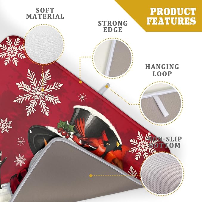 Christmas Snowman Dish Drying Mat - Image 4