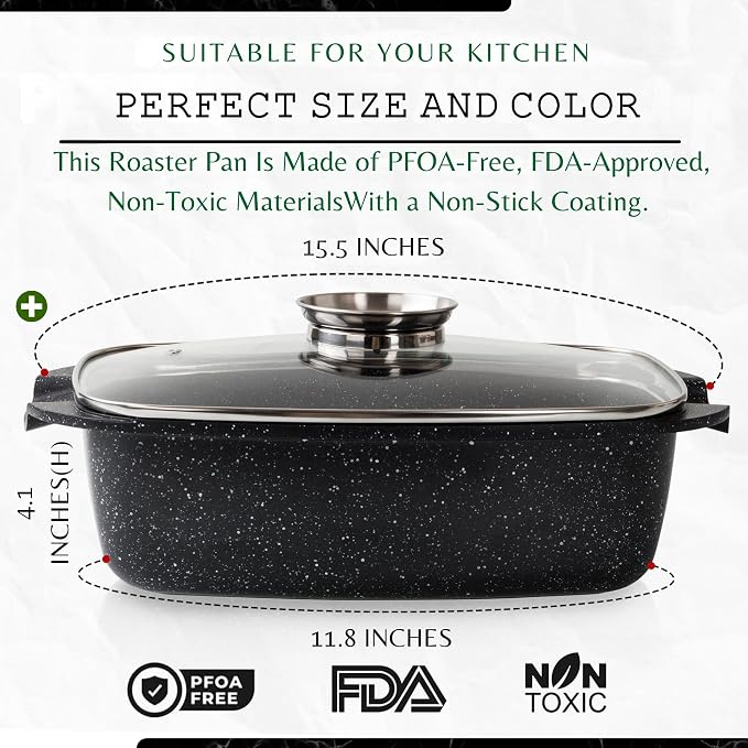 Moss & Stone 6 Quart Oval Roaster Pot - Image 2