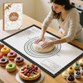 Silicone Dough Mat, Macaron Cookie Pizza Baking Mat by MimekitchenKitchenHelper