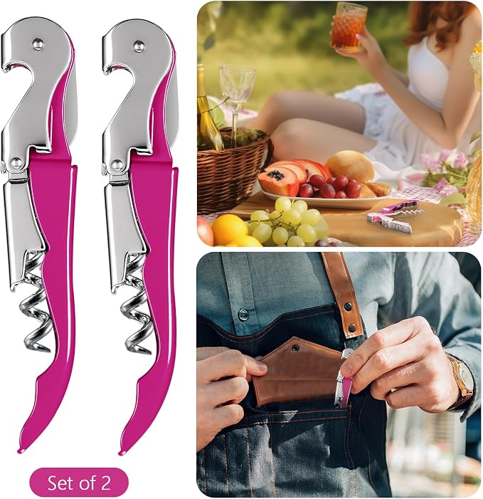 HYZ 2-Pack Wine Opener Waiter Corkscrew, Professional Wine Key - Image 7