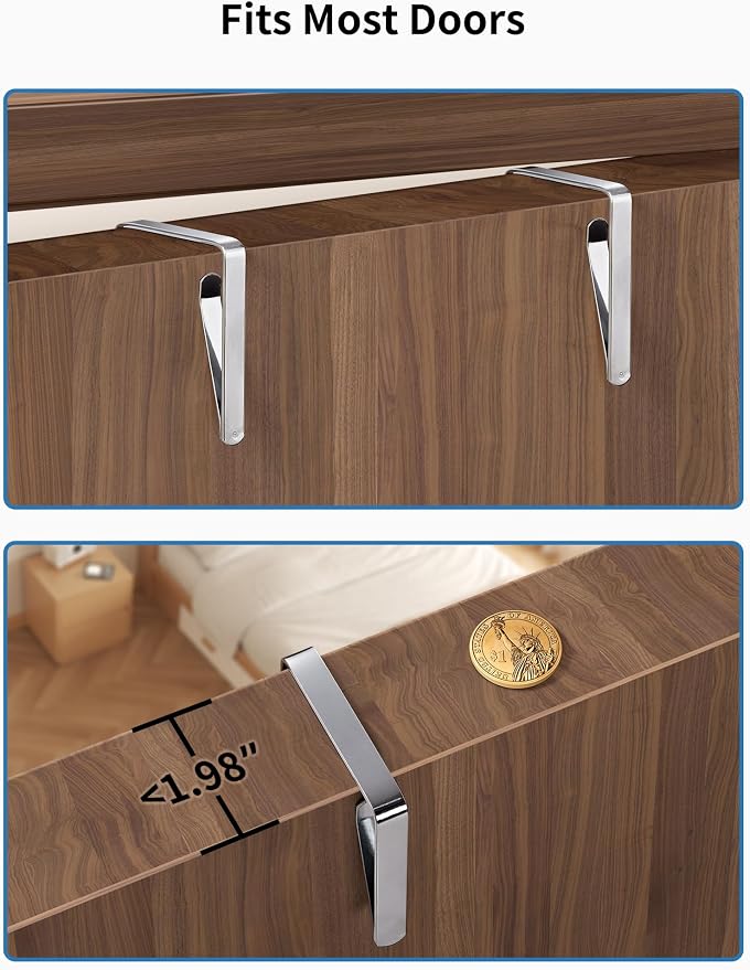 JARLINK 2 Pack Over the Door Organizer Storage, 5 Shelf Hanging Door Organizer - Image 9