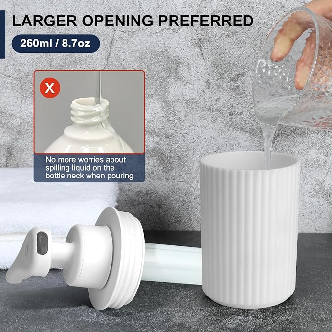 Automatic Soap Dispenser Foaming Touchless: 9oz White Plastic - Image 4