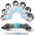 Spring Chef Magnetic Measuring Cups & Spoons Set, Strong Magnets, Heavy Duty by SpringChef