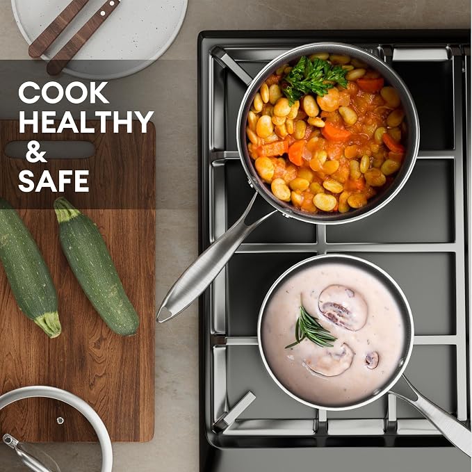 COOKER KING 3 Quart Stainless Steel Saucepan - Image 3