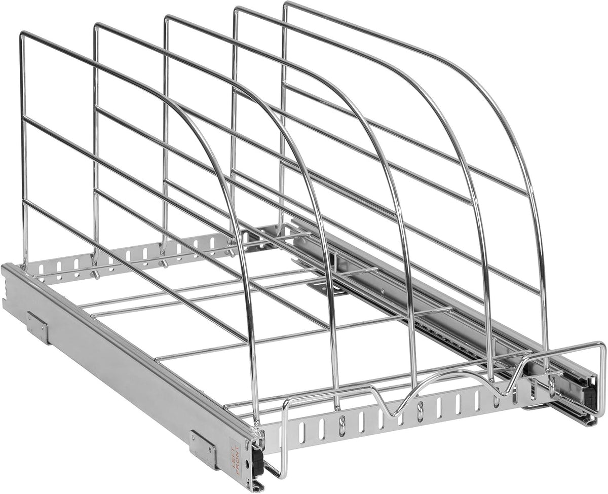 Pull Out Organizer for Bakeware, Cutting Board and Trays, 12.5”W x