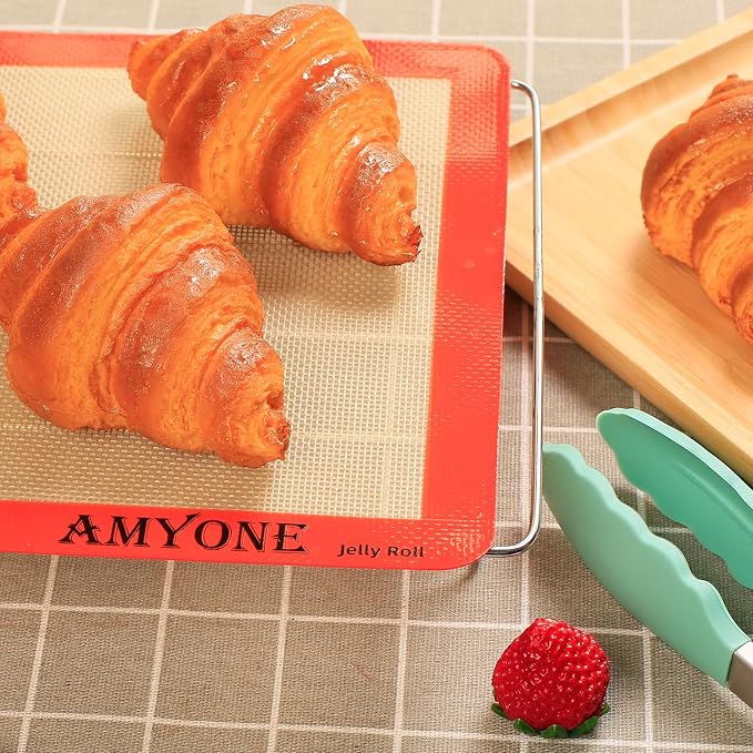 AMYONE Silicone Baking Mat for Jelly Roll Pan, Non-Stick Silicone Baking Sheet - Image 7