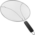 Large Splatter Screen for Frying Pan, 15 Inch Stainless Steel Grease Splatter by ZODDLE
