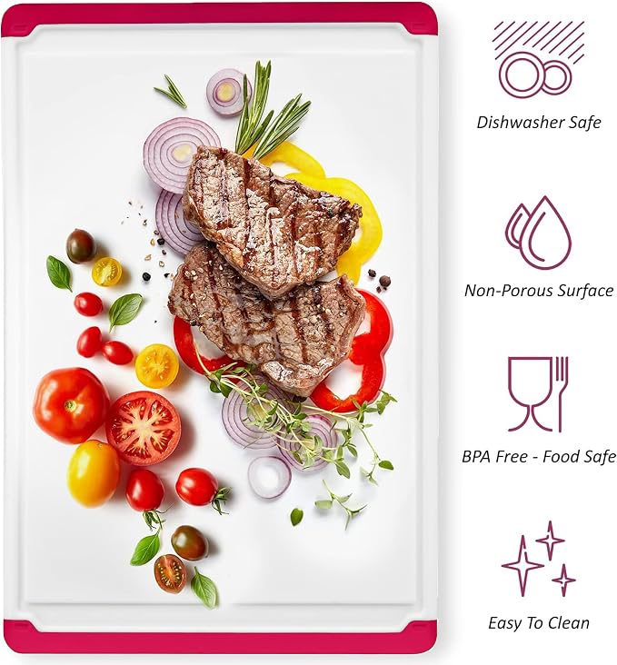Large Kitchen Plastic Cutting Board - Image 4