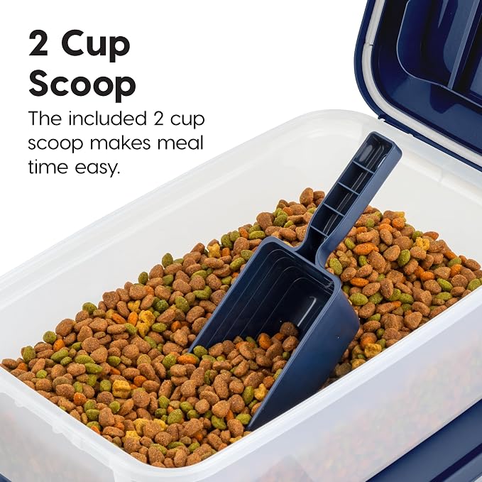 IRIS USA WeatherPro Airtight Pet Food Storage Container, Dog Cat Bird and Other - Image 5