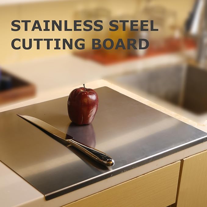 Stainless Steel Cutting Boards for Kitchen, Kneading Cutting Board Mats - Image 8