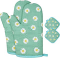 AUAUY Oven Mitts and Potholders, BBQ Gloves Heat Resistant, 1 Pair Oven Mitts by AUAUY