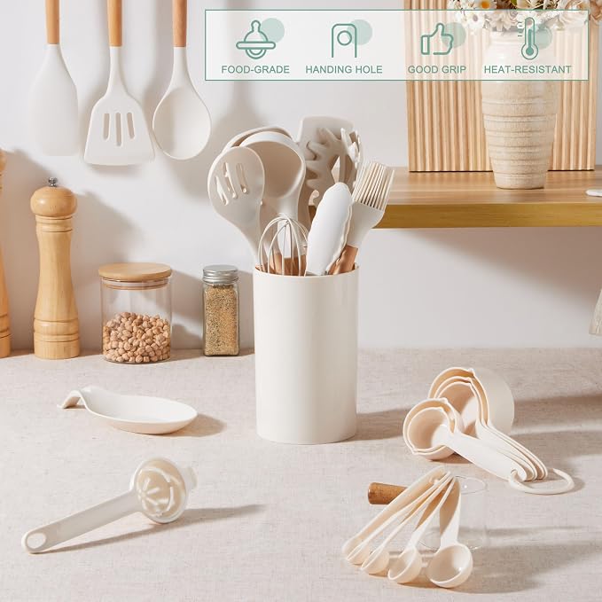 E-far White Cooking Utensils Set - Image 5