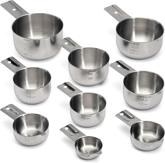 Hudson Essentials Stainless Steel Measuring Cups Set - Image 2