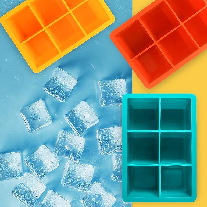 Excnorm Silicone Ice Cube Trays 3 Pack - Image 6