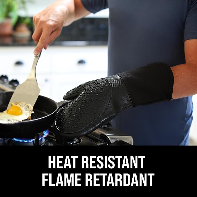 BPA-Free Silicone Oven Mitts Ultra Heat Resistant up to 500°F - Image 8