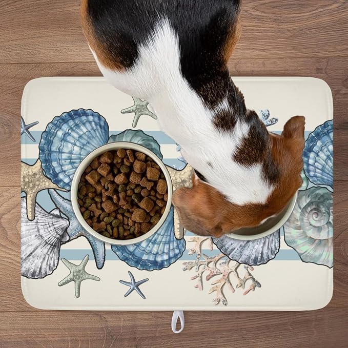 Nautical Coastal Dish Drying Mat - Image 9