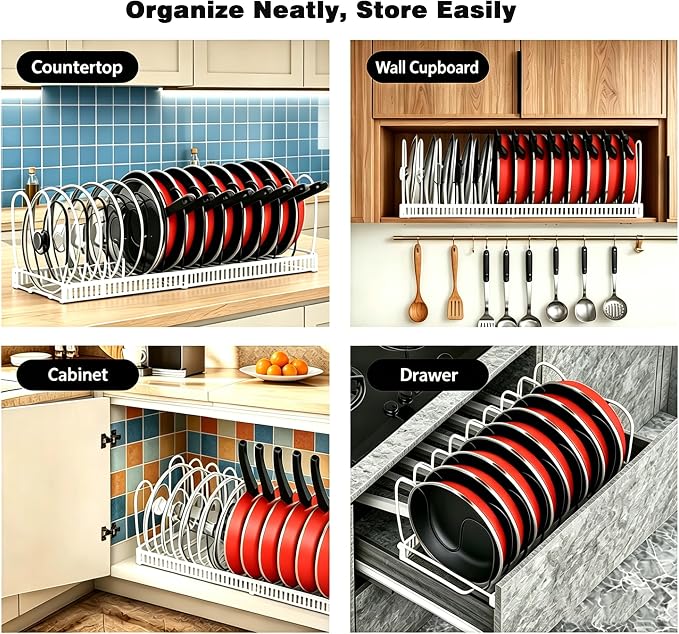 Expandable Pot and Pan Organizer - Image 5
