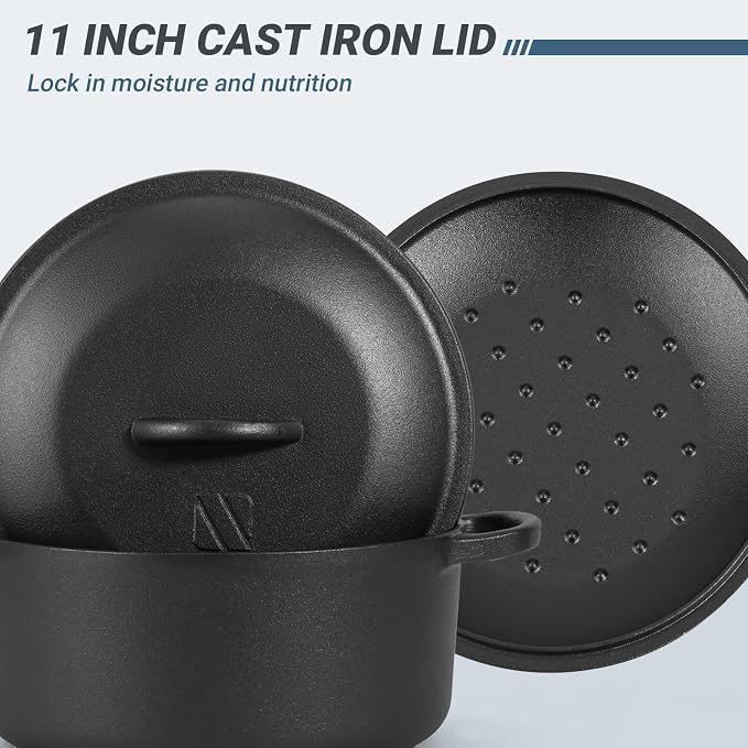 Northriver Casting 6 QT Basics Cast Iron Dutch Oven Pot - Image 3