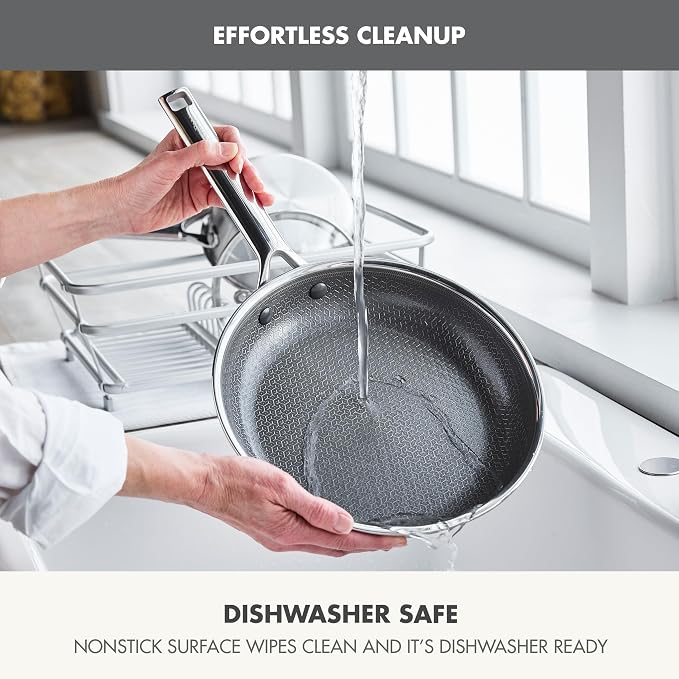 GreenPan Hybrid 8” Nonstick Stainless Steel Frying Pan, APEX Tri-Ply Thermobond - Image 8
